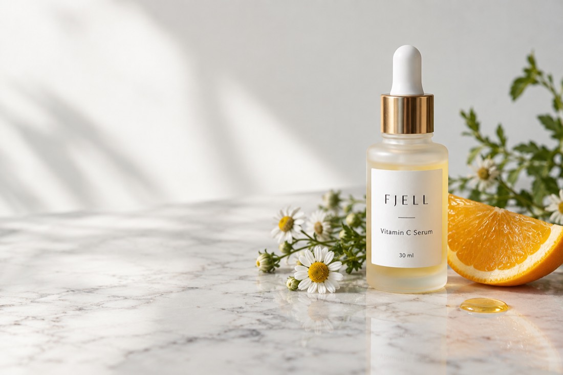 A+ feature module of a serum with ingredients